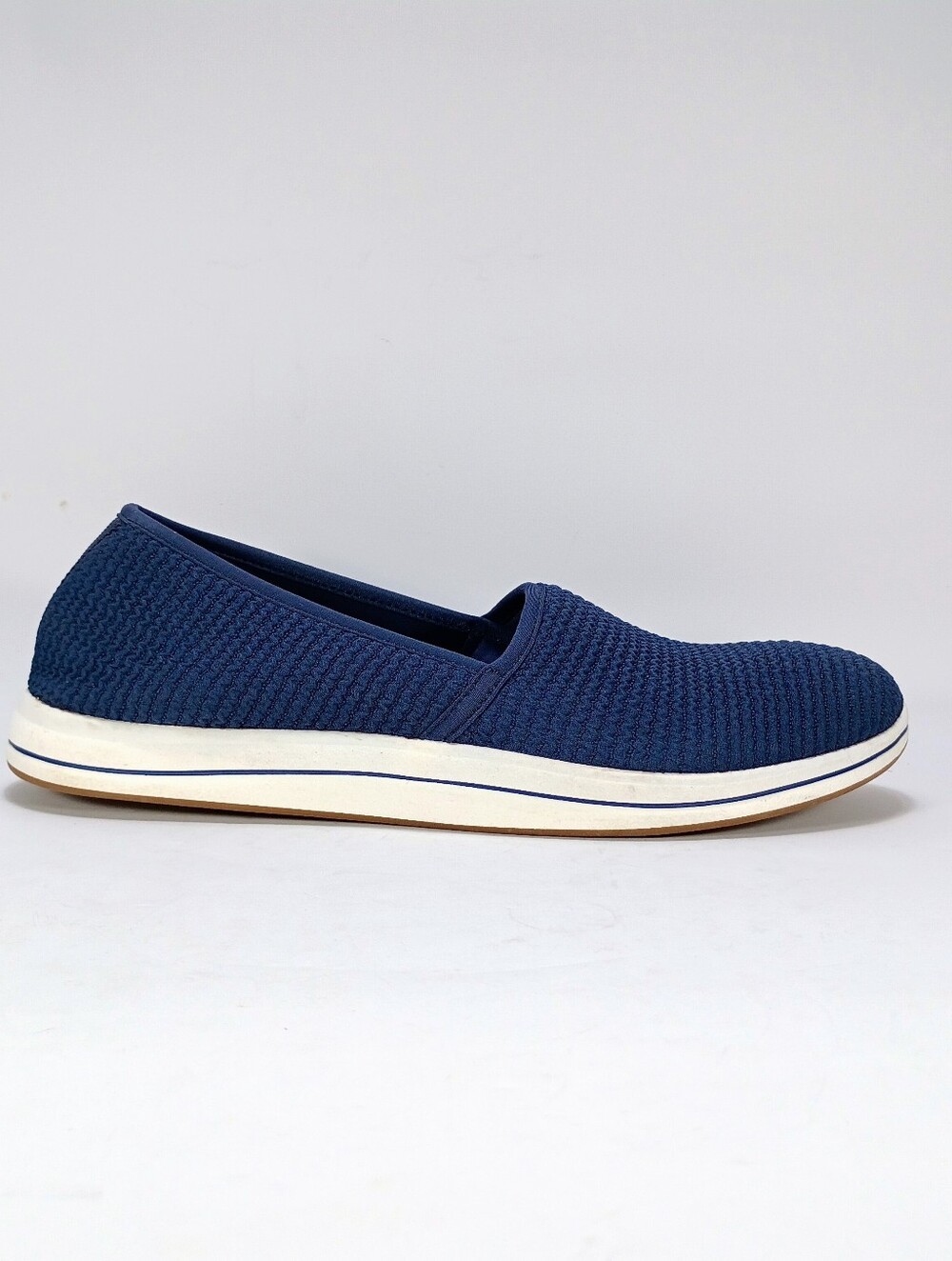Clarks Cloudsteppers Womens 9 Breeze Stretch Blue Slip On Loafers